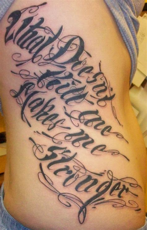 Tattoo Fonts Cursive3D Tattoos