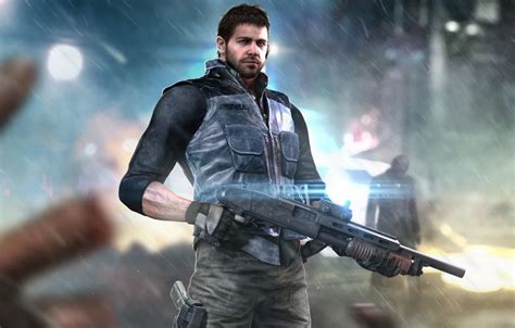 Wallpaper resident evil, fan art, capcom, chris redfield, bsaa images ...