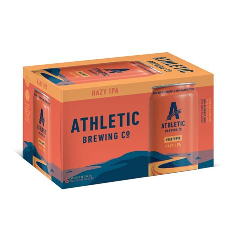 Athletic Brewing Co. Free Wave Non Alcoholic Beer - Hazy IPA - 6x355ml