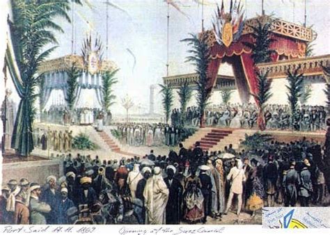 1869 opening ceremony of the Suez Canal Port Said, Egypt | CANAL ...