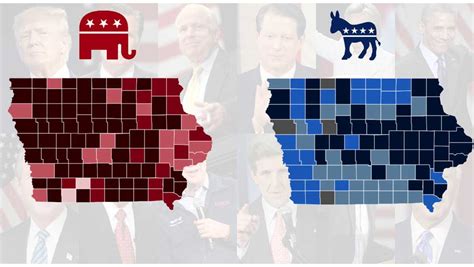 Maps: A look at Iowa caucus results from the past 20 years