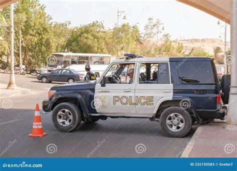 Police Checkpoint on the City Road in the Tourist Part of Hurghada ...