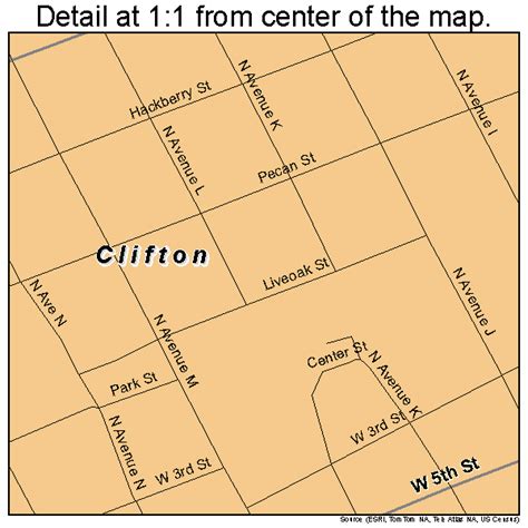 Clifton Texas Street Map 4815472