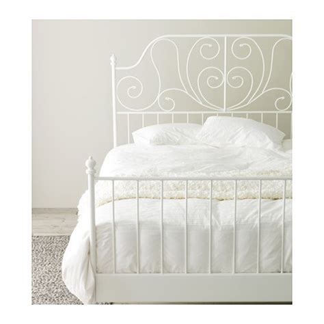 Ikea Leirvik Bed Frame White Queen Size Iron Metal Country Style - Buy Online in UAE ...