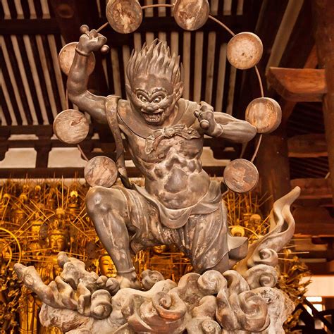 Raijin : Sanjusangendo temple, Kyoto, Japan / Japón | Buddha, Buddhism ...