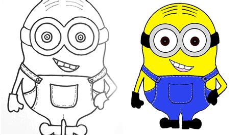 Minion Easy Drawing at PaintingValley.com | Explore collection of Minion Easy Drawing