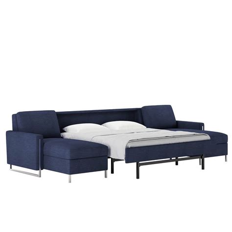 Sulley Comfort Sleeper Sectional Sofa Open by American Leather | Sectional sleeper sofa, Most ...