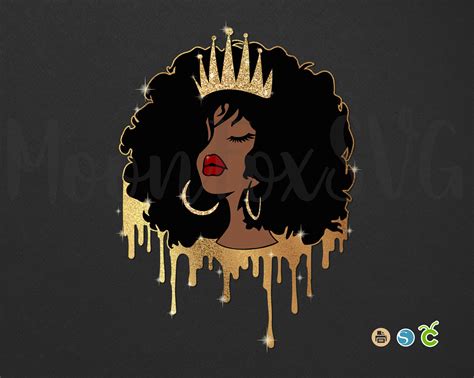 Black Queen Png African American Queen Svg Black Woman Svg - Etsy