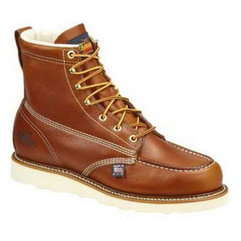 Men's Thorogood® 6" Moc Toe Steel Toe Work Boots - 281778, Work Boots at Sportsman's Guide