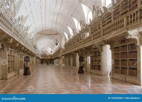 The Historic Interior of the Library. Old Castle. Stock Photo - Image ...