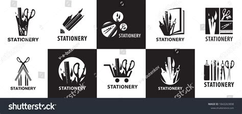 Vector Logo Icon Stationery Store Stock Vector (Royalty Free ...