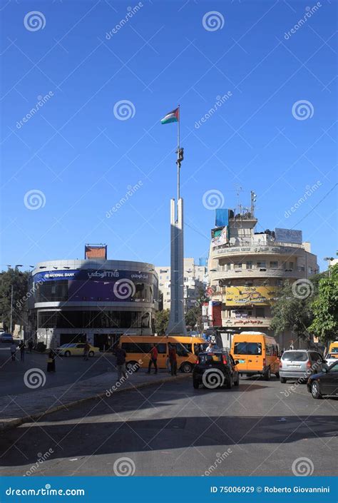 Ramallah City Center, Yasser Arafat Square Editorial Stock Image ...