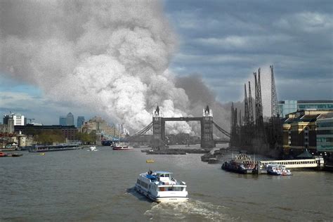 London in the Blitz: Fascinating pictures of bombed streets merged ...