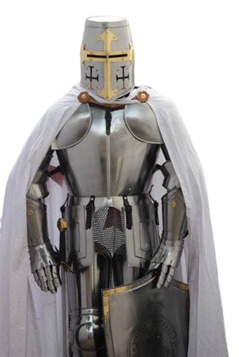 Knight Wearable Suit of Armor Crusader Gothic Full Body Armour Costume ...