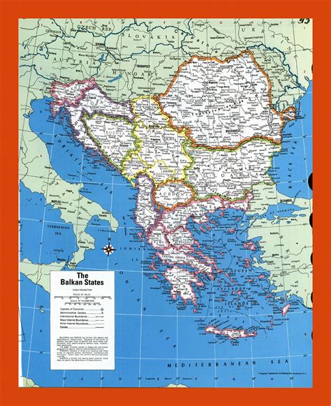 Political map of the Balkan States | Maps of Balkans | Maps of Europe ...