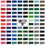 Color Chart - Unit F14 Powder Coating