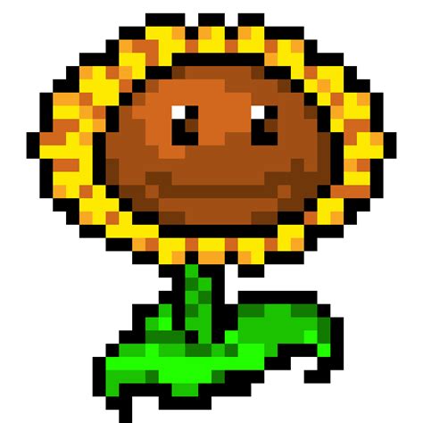 Pixilart - Sunflower - PvZ by Plafor