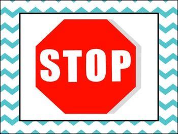 Stop/Go signs for the classroom Freebie | Classroom freebies, Kindergarten art activities, Classroom
