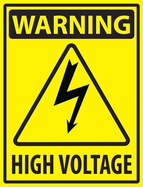 Electrical Hazard Industrial Warning Sticker | 18” x 24” Vinyl