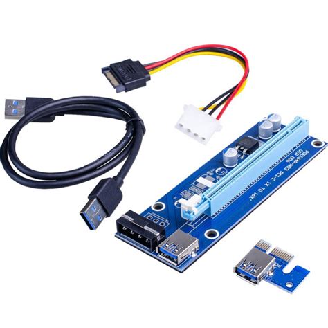 Keimprove Mining Dedicated PCIe Riser Cable Card Riser Adapter Cryptocurrency PCI Express 1X to ...