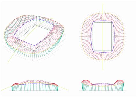 Parametric stadium roof with form finding - Grasshopper - McNeel Forum