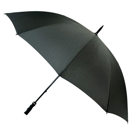 Black Umbrella - the Stormstar - Strong Windproof Black Golf Umbrella