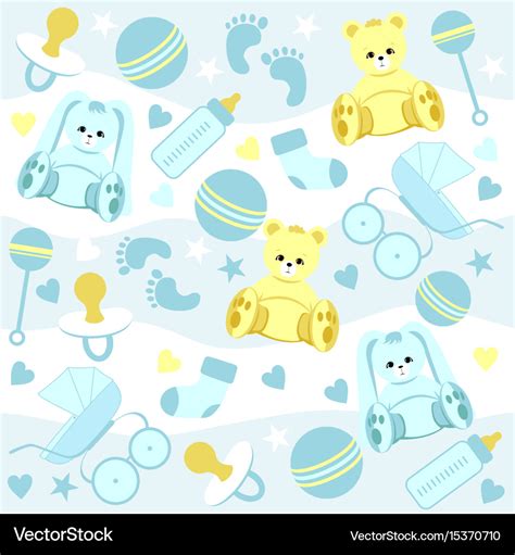 Baby shower background Royalty Free Vector Image