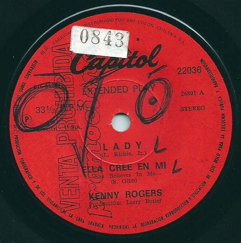 Kenny Rogers - Lady (1981, Vinyl) | Discogs