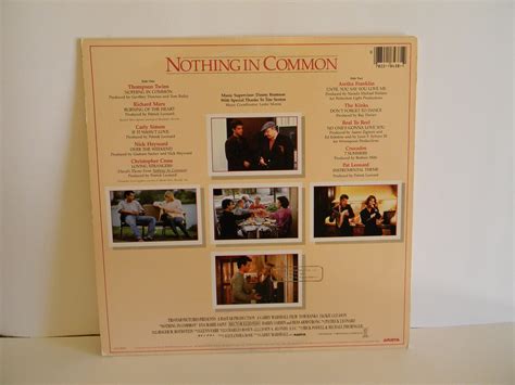 1986 Nothing in Common Soundtrack LP Vintage Album - Etsy