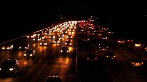 Night Traffic At Highway Car Lights At Night Stock Footage SBV-305138700 - Storyblocks