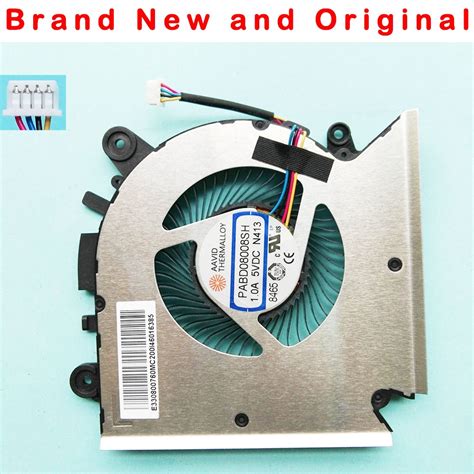 New original cpu cooling fan for MSI GF63 16R1 16R2 fan cooler radiator PABD08008SH DC 5V 1.0A ...