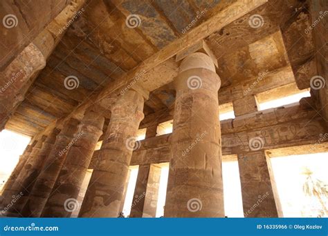 Columns of Karnak Temple, Egypt, Luxor Stock Photo - Image of pillar, thebes: 16335966