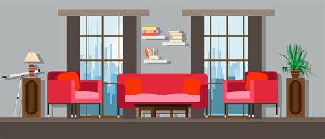 Cartoon House Interior Vector Art, Icons, and Graphics for Free Download