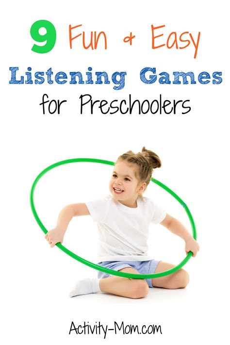 9 Fun Preschool Listening Games to Play - The Activity Mom