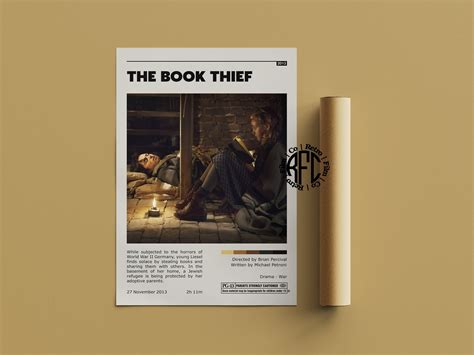 The Book Thief Retro Movie Poster Print Minimalist Movie - Etsy