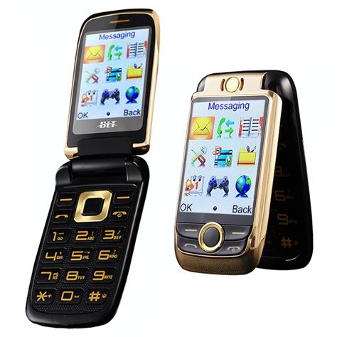 touch screen flip phone clamshell big button Russian keyboard cell ...