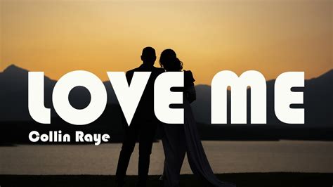 Love Me - Collin Raye (karaoke) - YouTube