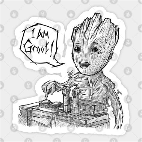 I am Groot ! - Groot - Sticker | TeePublic