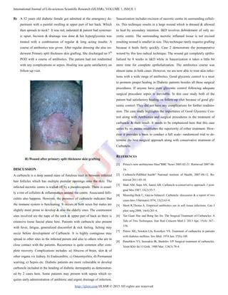 CARBUNCLE, MODALITIES OF TREATMENT – CASE REPORT | PDF