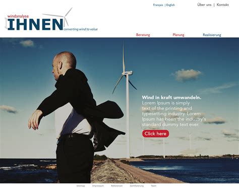 IHNEN website layout/design on Behance