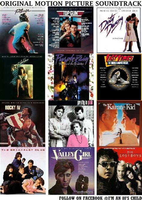 The best 80's movies with great music soundtracks | Childhood memories, Aesthetic movies, Album ...