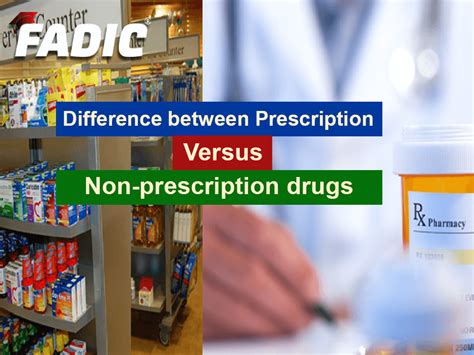 Difference between Prescription vs Non-prescription drugs
