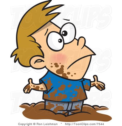 Cartoon Boy Playing in Mud by | Clipart Panda - Free Clipart Images