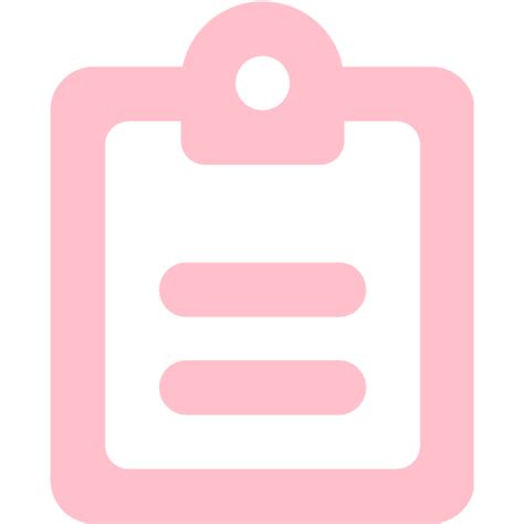 Pink clipboard 4 icon - Free pink clipboard icons