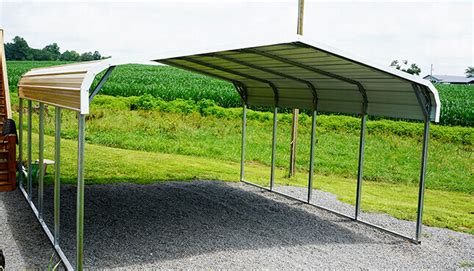 18x21 Regular Roof Steel Carport | 18x21 Steel Carport Prices