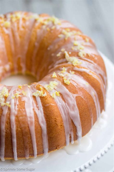 Glazed Lemon Bundt Cake Recipe - Sprinkle Some Sugar