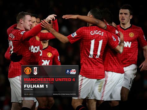 Final score wallpaper, FA Cup, manchester united vs fulham 4-1 ...