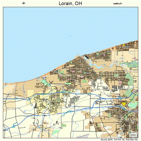 Lorain Ohio Street Map 3944856