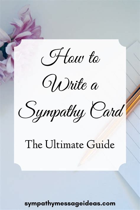 What to Write in a Sympathy Card: The Ultimate Guide - Sympathy Message ...