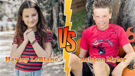 Ashton Myler (Ninja Kids Tv) VS Hayley LeBlanc Stunning Transformation ...